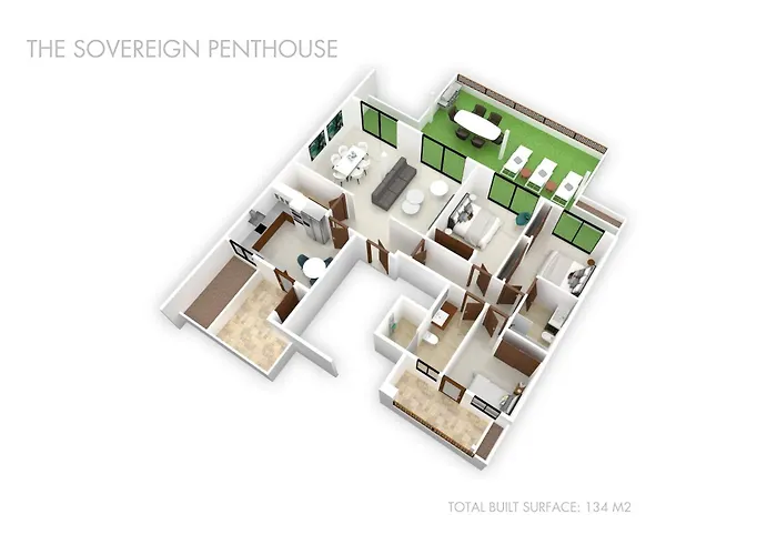 Vacation I The Sovereign Penthouse, Large Communal Pool, 24h Security, 5min To Puerto Banus *